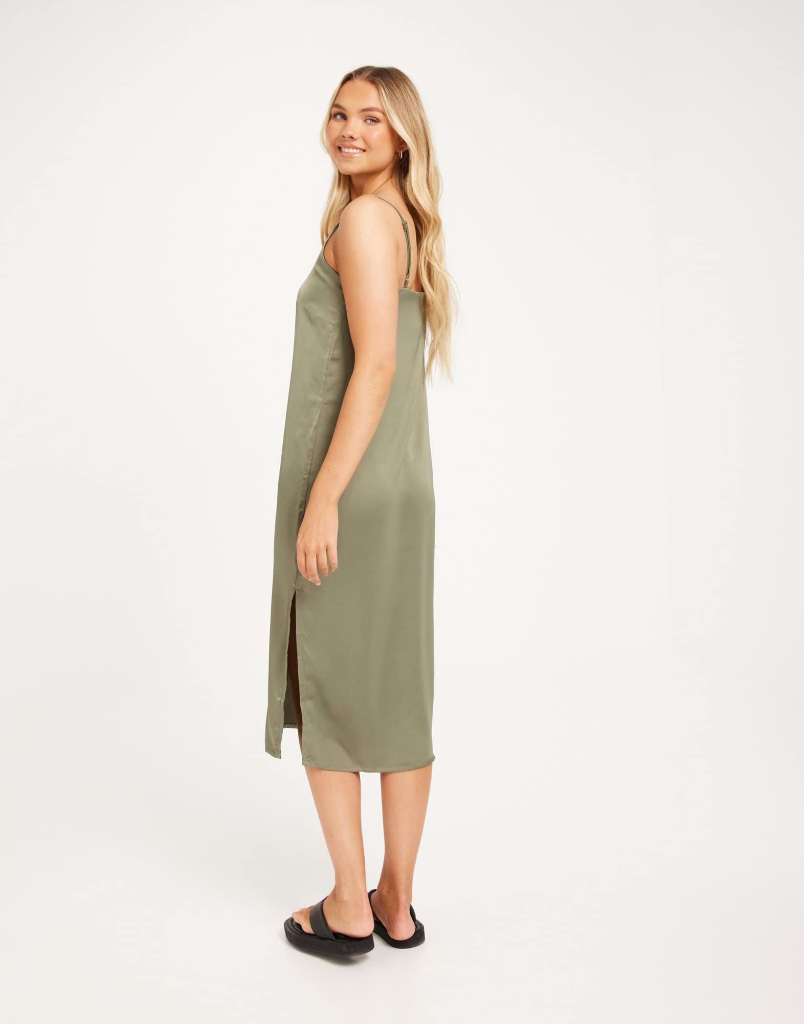 JXCLEO SATIN DRESS WVN NOOS