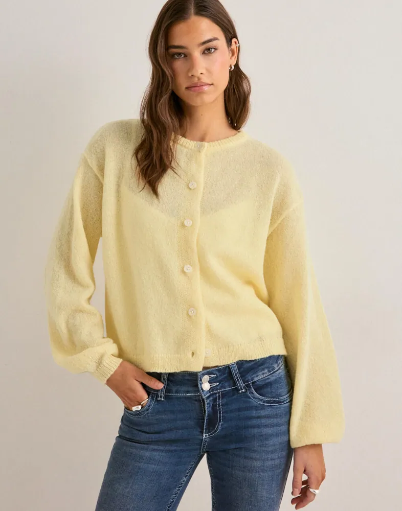 PIECES Pcida Ls O-Neck Knit Cardigan Noos dam – bild 3