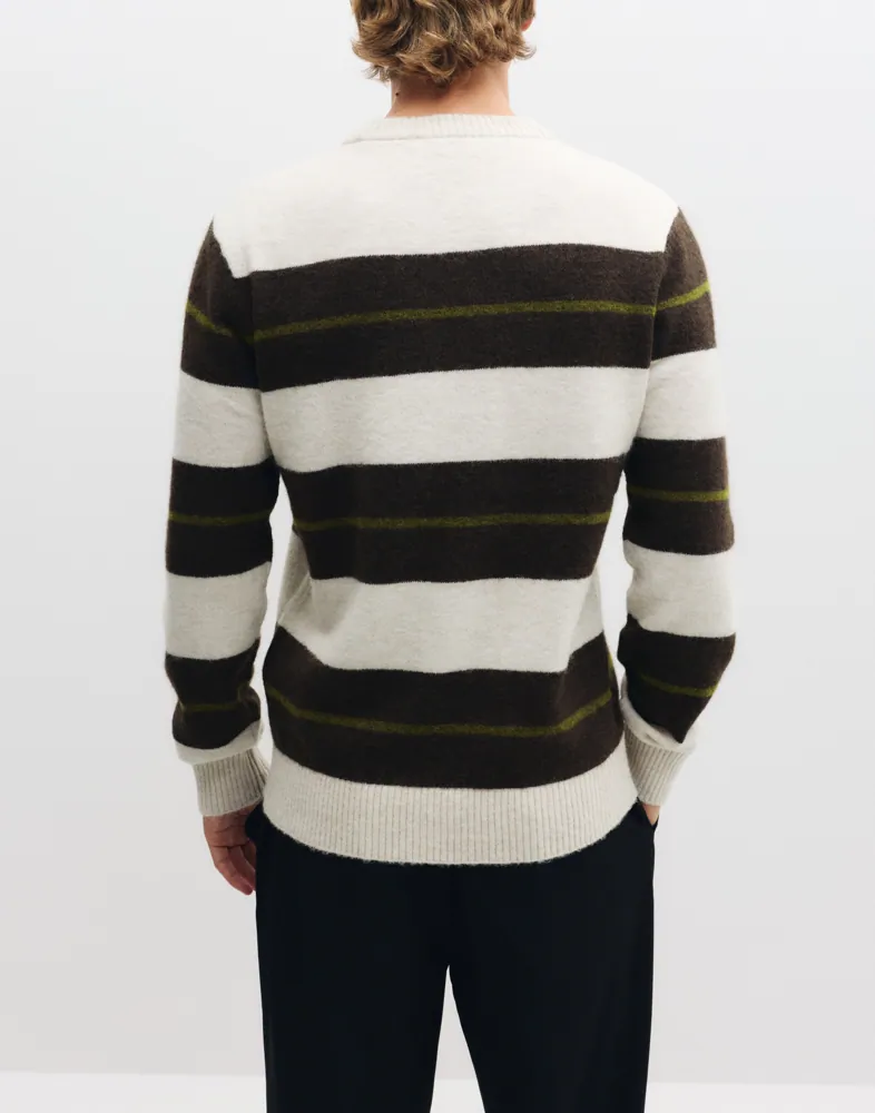Selected Men Slhrai Ls Knit Crew Neck Stickade tröjor herr – bild 3
