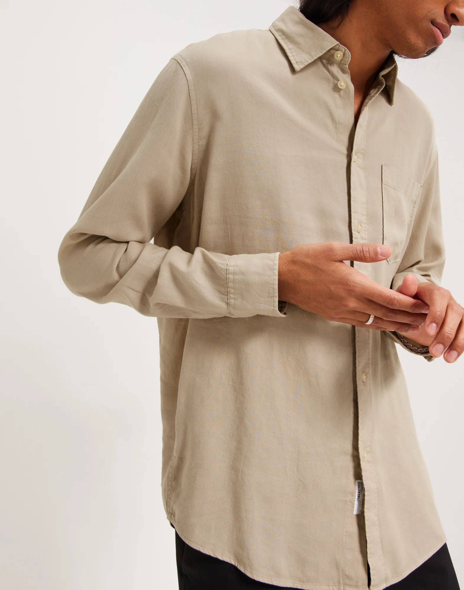 SLHREGPASTEL-LINEN SHIRT LS W NOOS