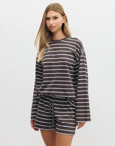 Nelly Lounge Stripe Shorts dam – bild 3