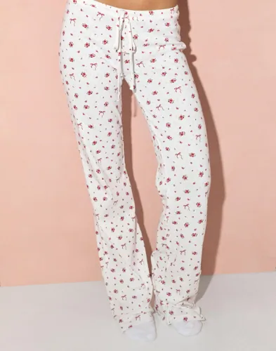 Nelly - Rød - Cute Print Pants