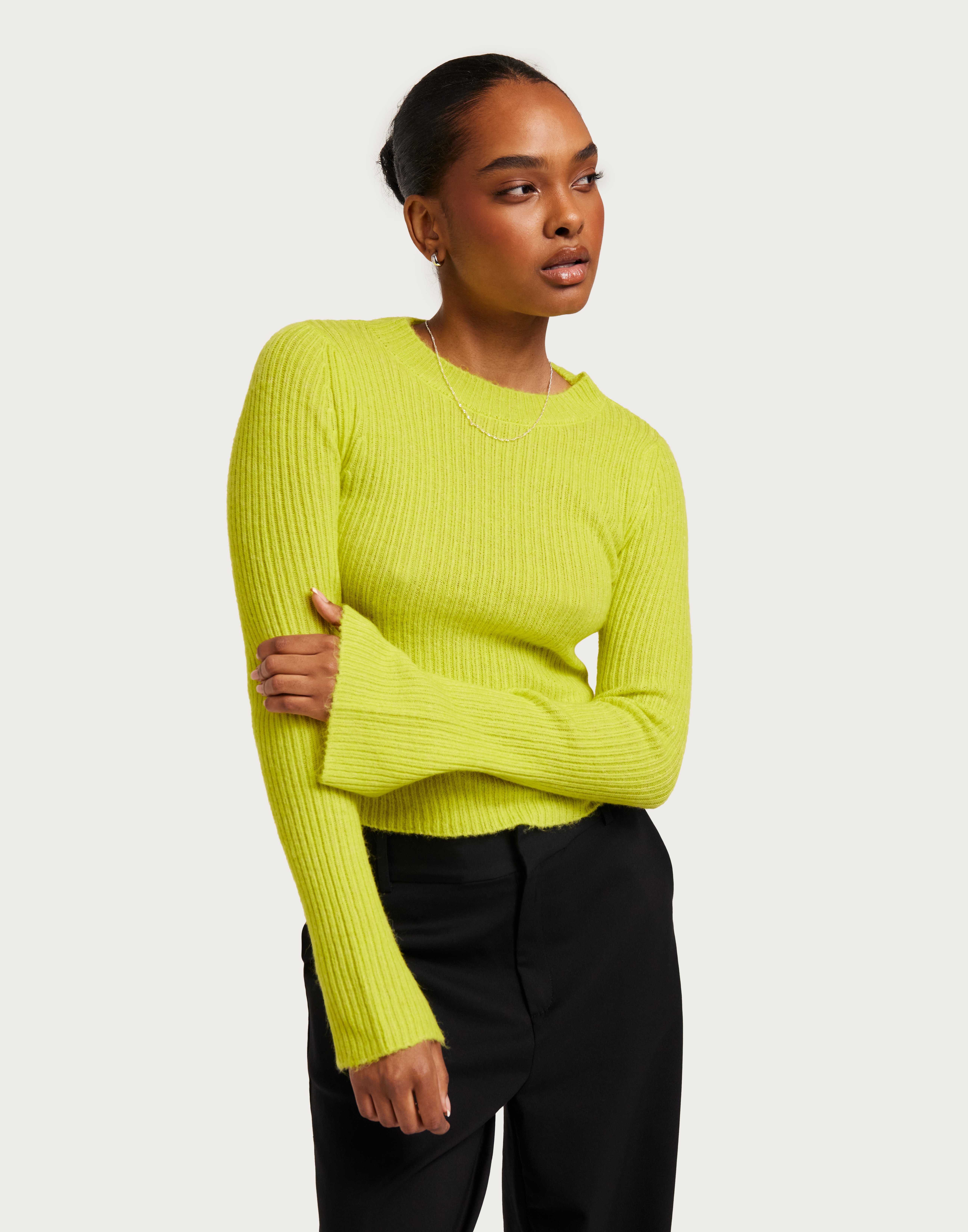 Buy Vero Moda VMBRITANY LS SHORT SLIT PULLOVER GA - Sulphur Spring