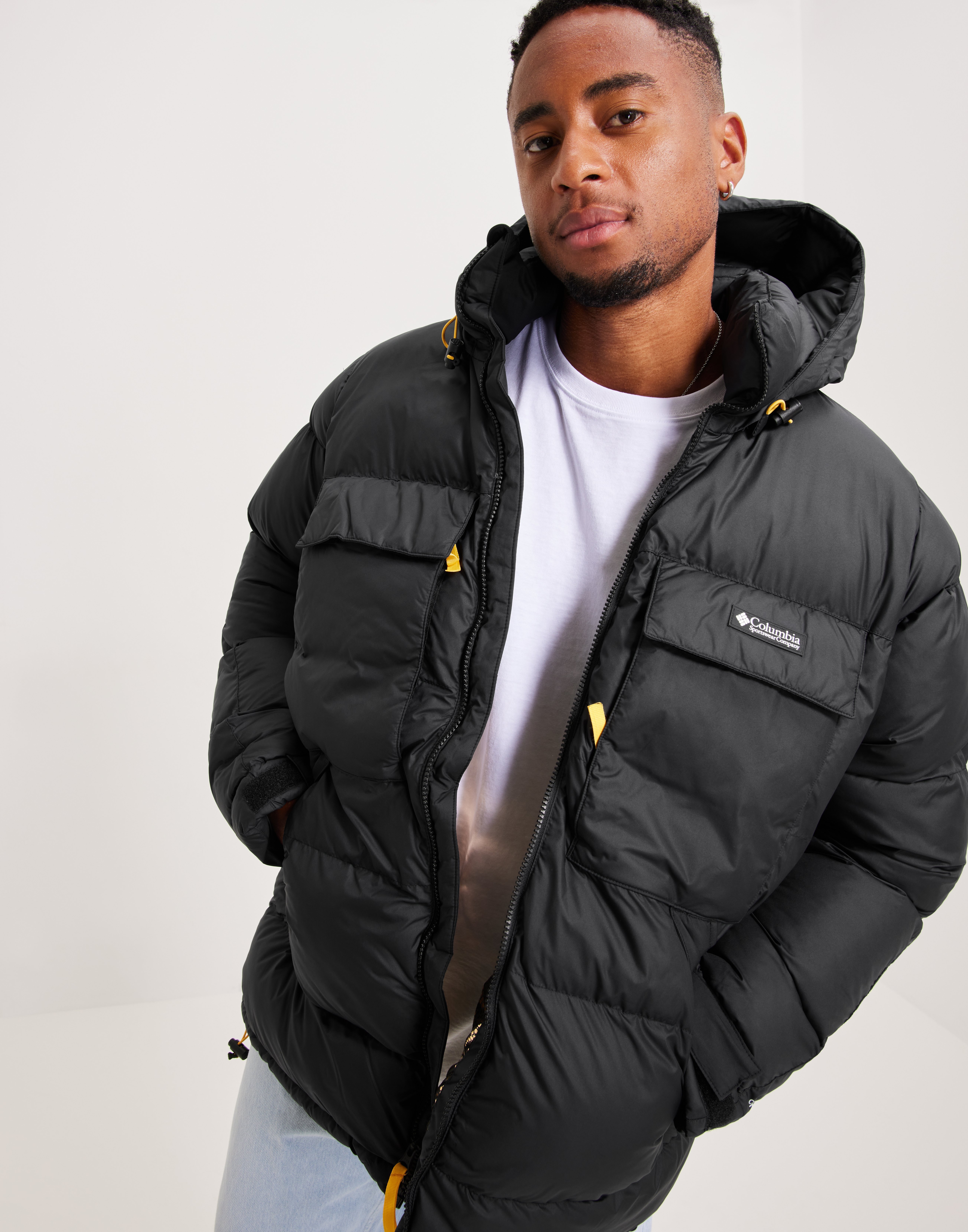 Columbia black puffer jacket best sale