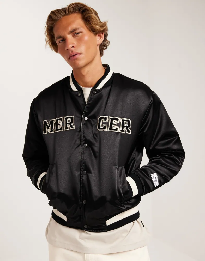 Mens Jacket Navy Blue And White Bomber Jacket Buy Mercer