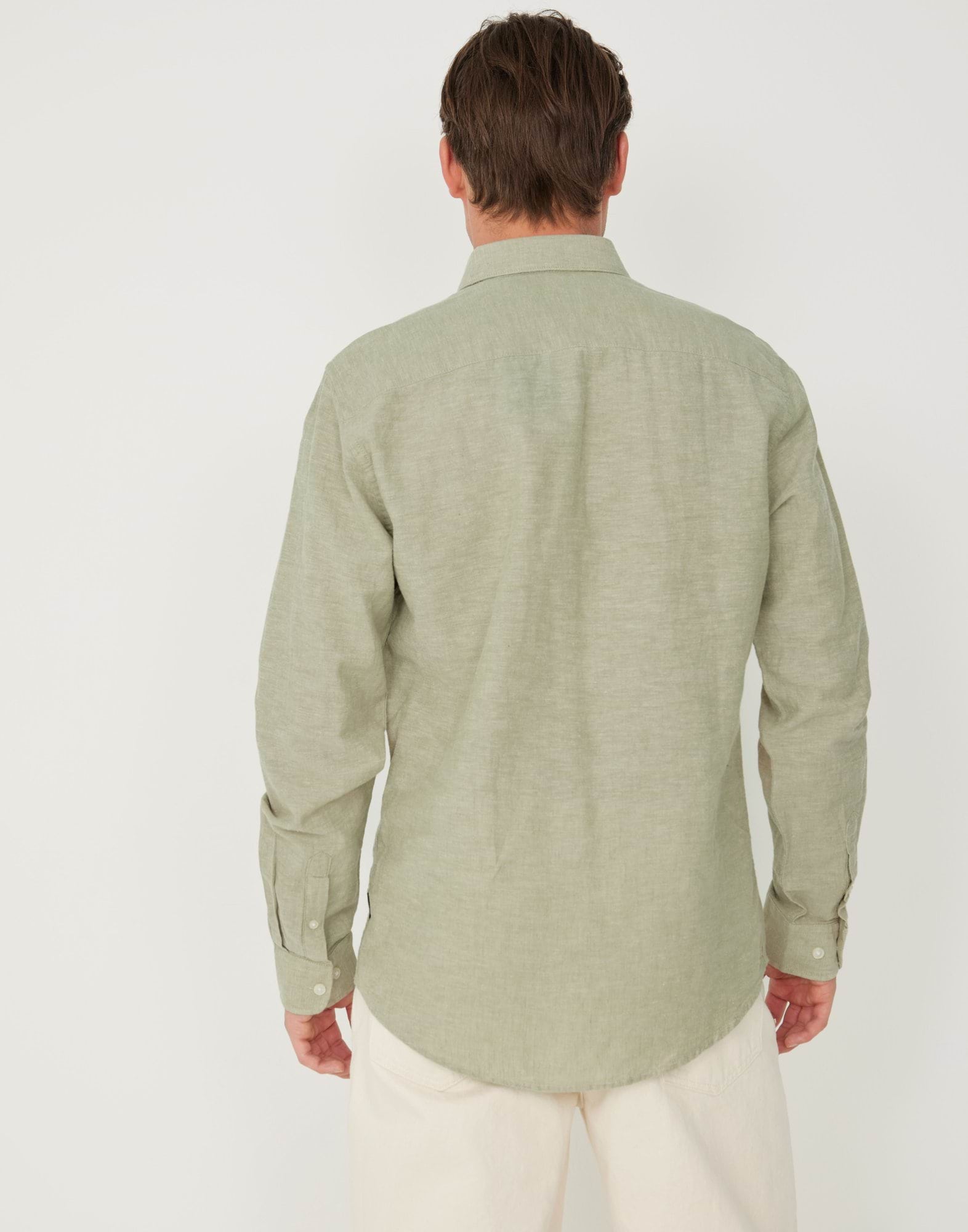 ONSCAIDEN LIFE LS SOLID LINEN SHIRT