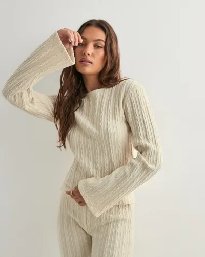Nelly Cutest Chill Sweater stickade tröjor dam – bild 3