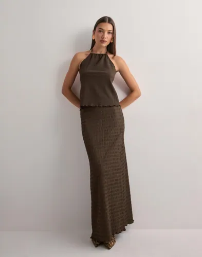 Nelly - Brun - Stunning Structure Maxi Skirt