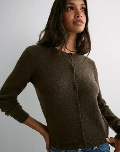 Pieces - Brun - Pcmalou Ls Knit Cardigan Noos Bc