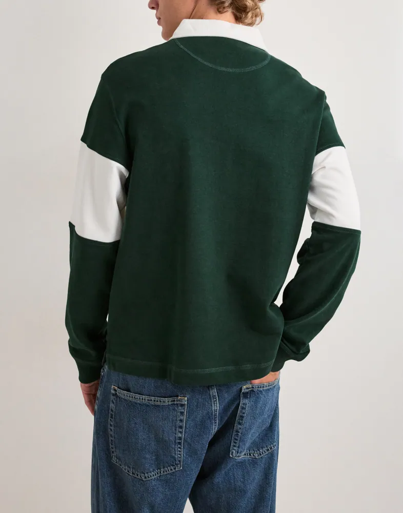 JACK & JONES Jorfrederiksberg Blocking Sweat Pol Långärmad piké pikéer herr – bild 3