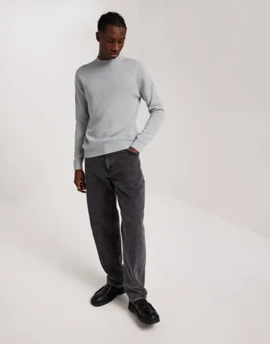 Selected Men Slhdane Ls Knit Structure Crew Neck Stickade tröjor herr – bild 2