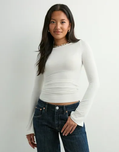 Nelly - Hvid - Ultra Soft Boat Neck Top