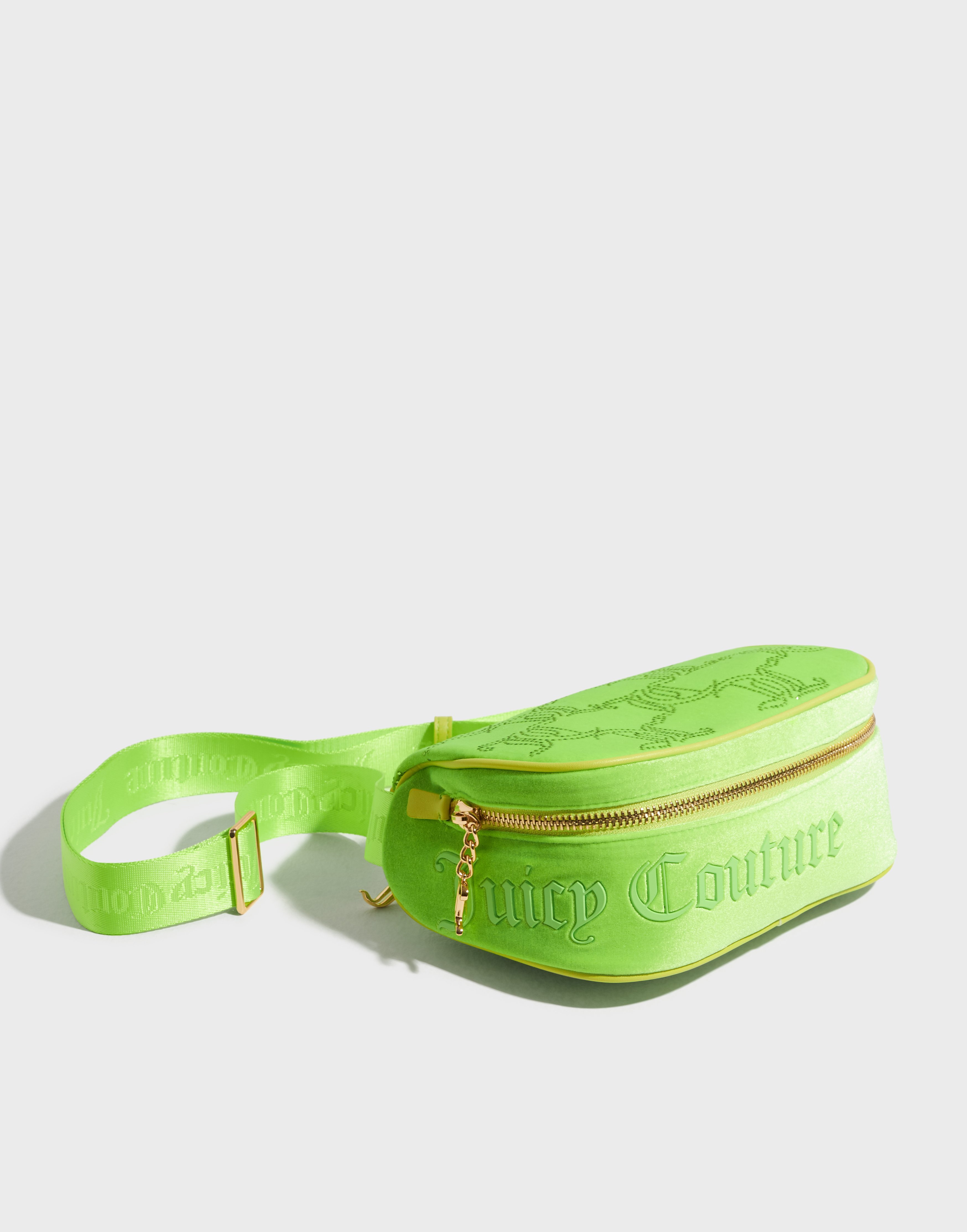 Buy Juicy Couture RAMBLING VELOUR CROSSBODY - Acid Green | Nelly.com