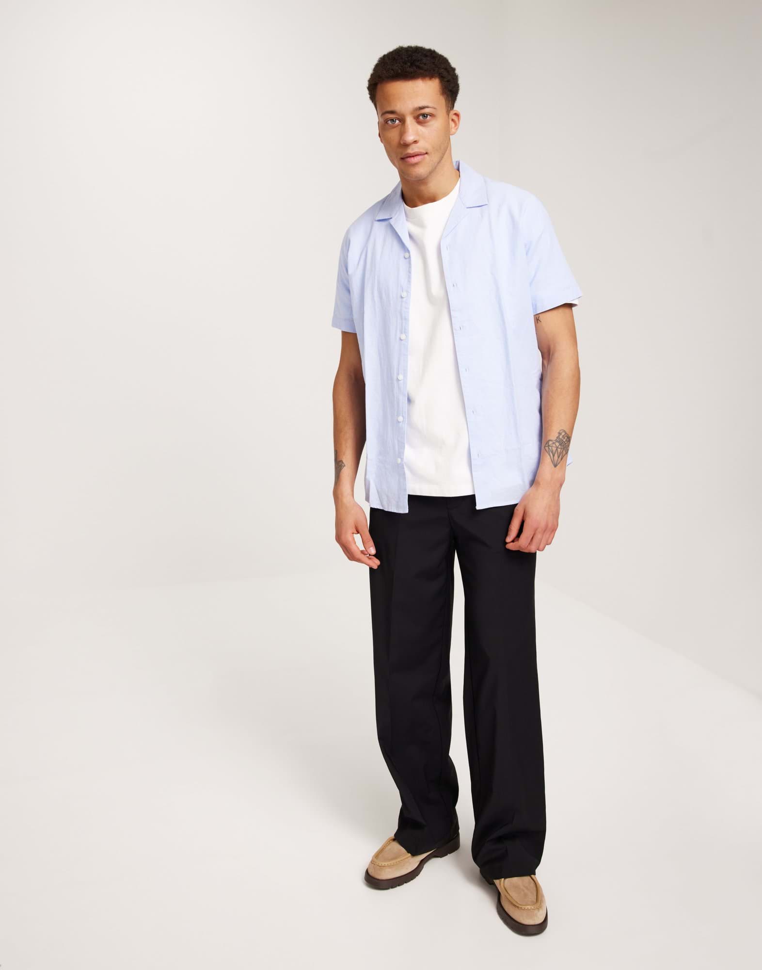 SLHREGNEW-LINEN SHIRT SS RESORT W