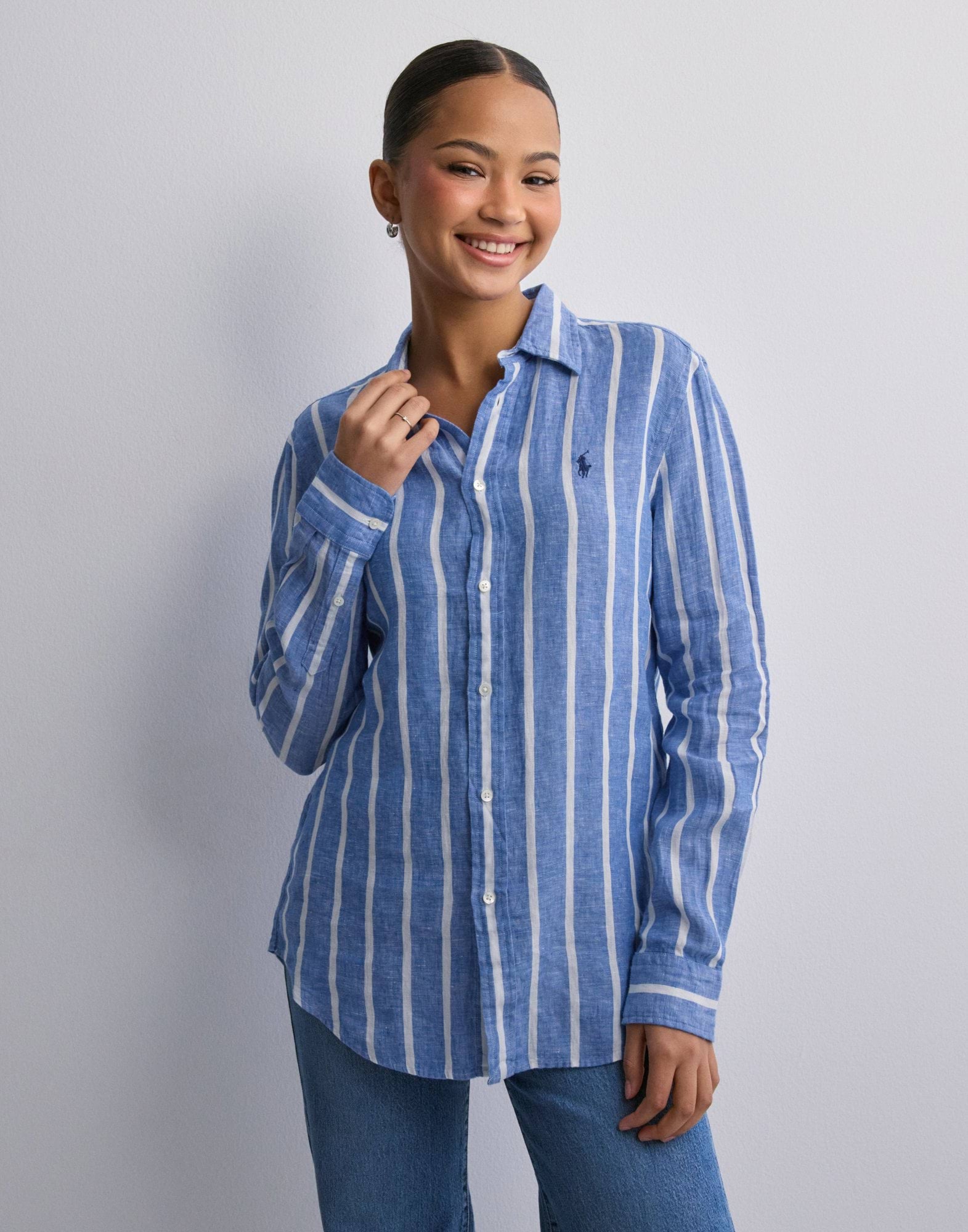 Toggle Button Polo Knit Shirt LG0037 main image 1