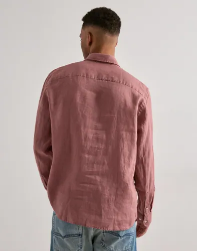 Selected Men Slhregkylian Linen Ls Shirt Linneskjortor herr – bild 3
