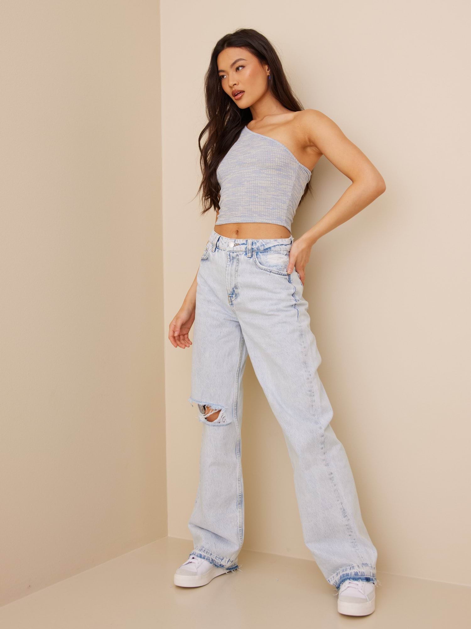 Straight loose jeans
