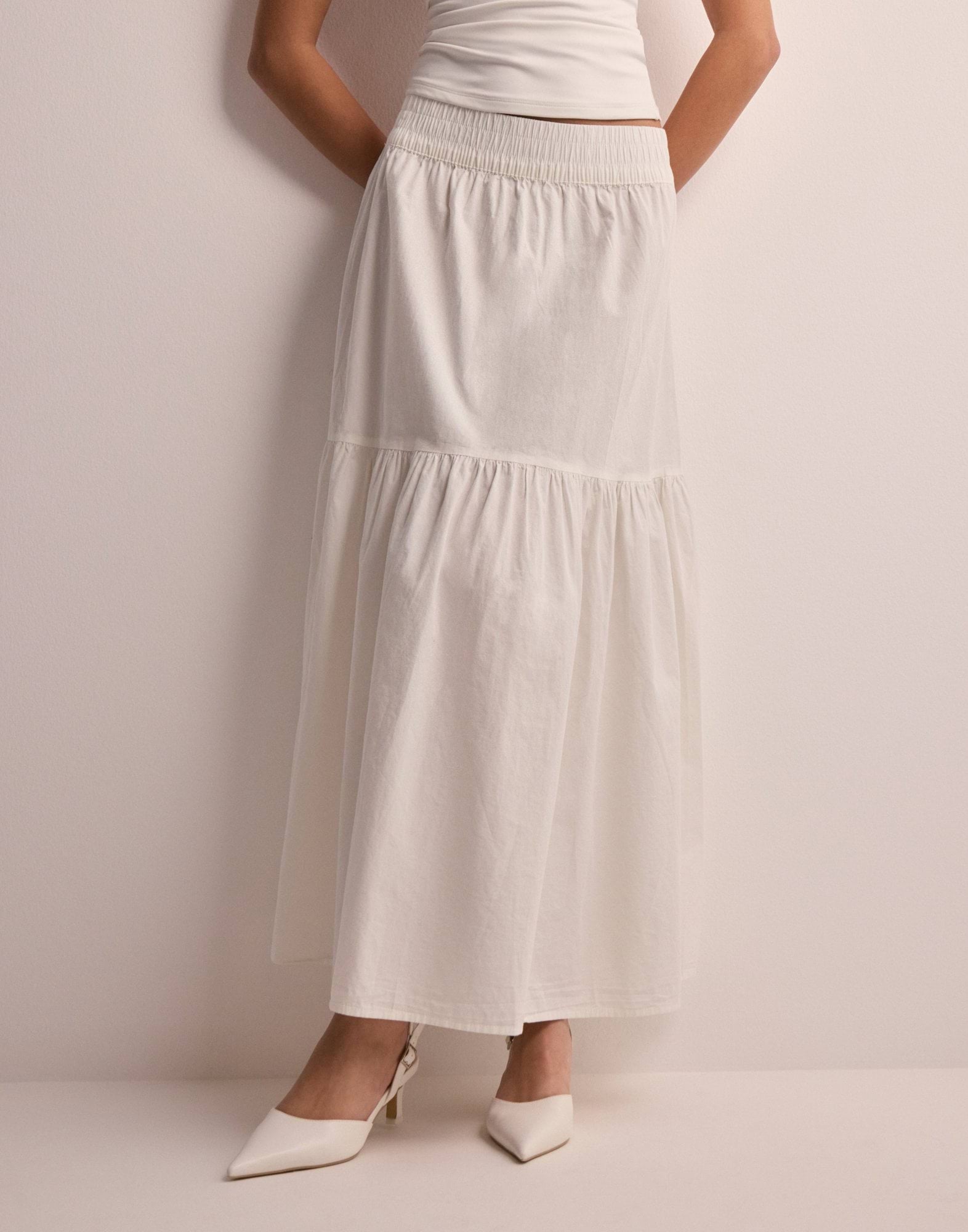 Vmolive Hw Coated Ankle Skirt Chocolate Torte