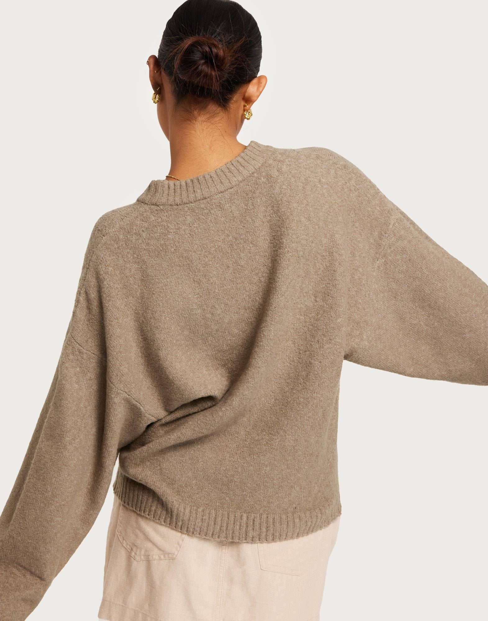 Sleeve Focus Knit Sweater