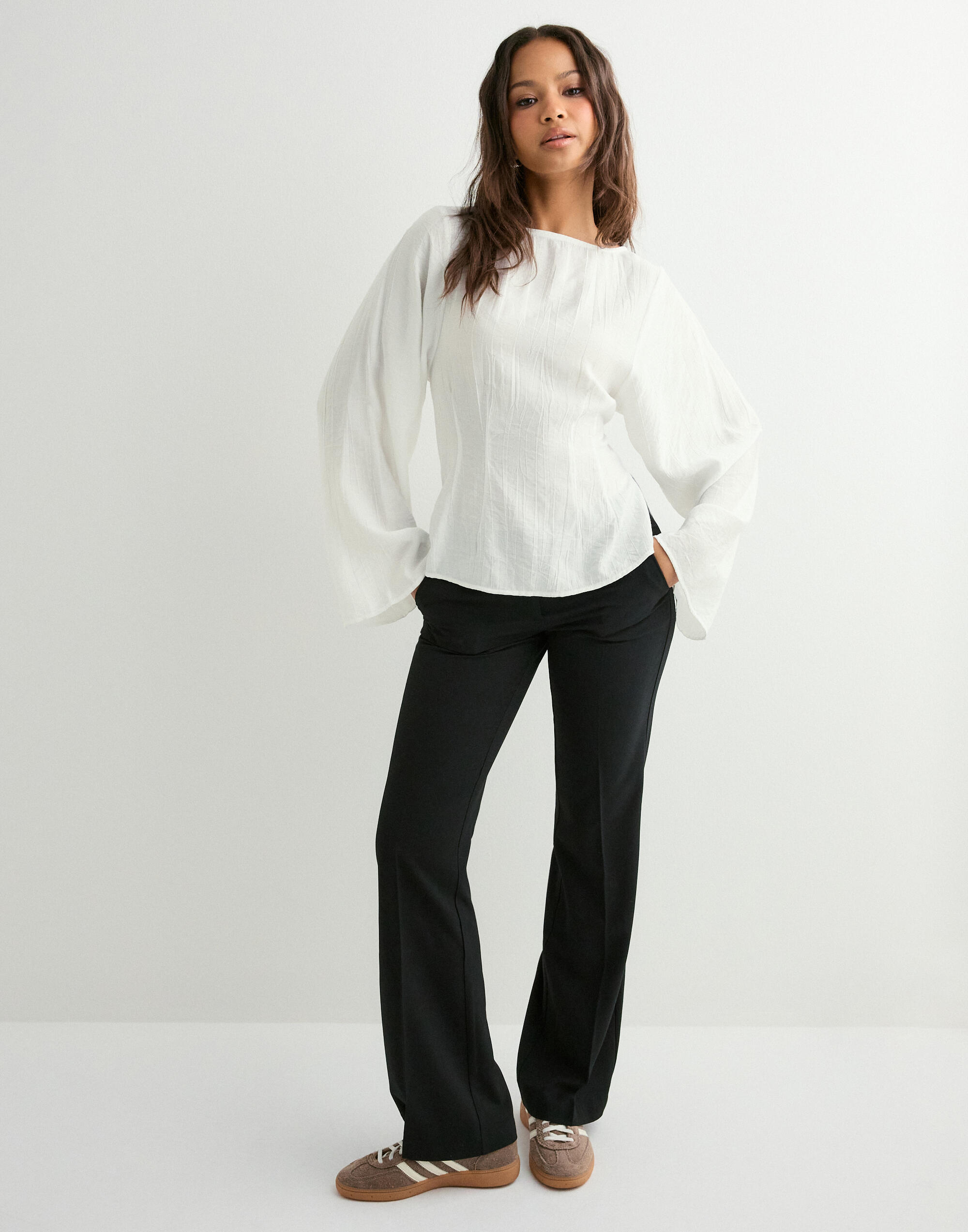 Buy Nelly Volume Sleeve Blouse - White | Nelly.com