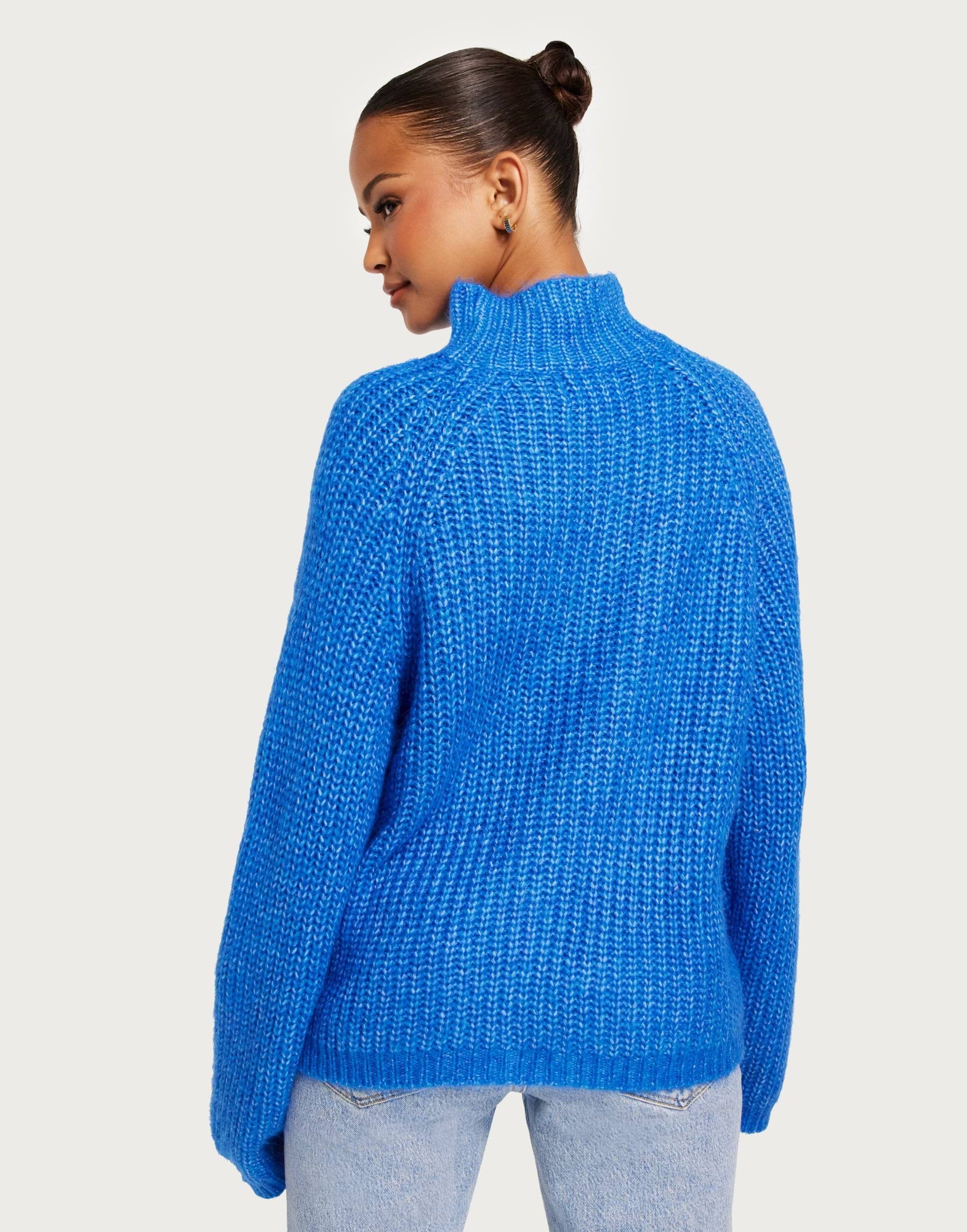 PCNELL LS HIGH NECK KNIT NOOS