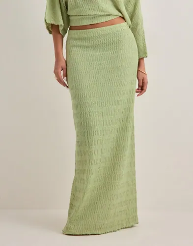 Nelly - Grøn - Elegant Structure Maxi Skirt