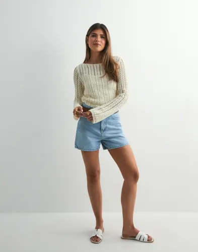 PIECES Pcsiri Ls Short Boatneck Knit Bc långärmade t-shirt dam – bild 2