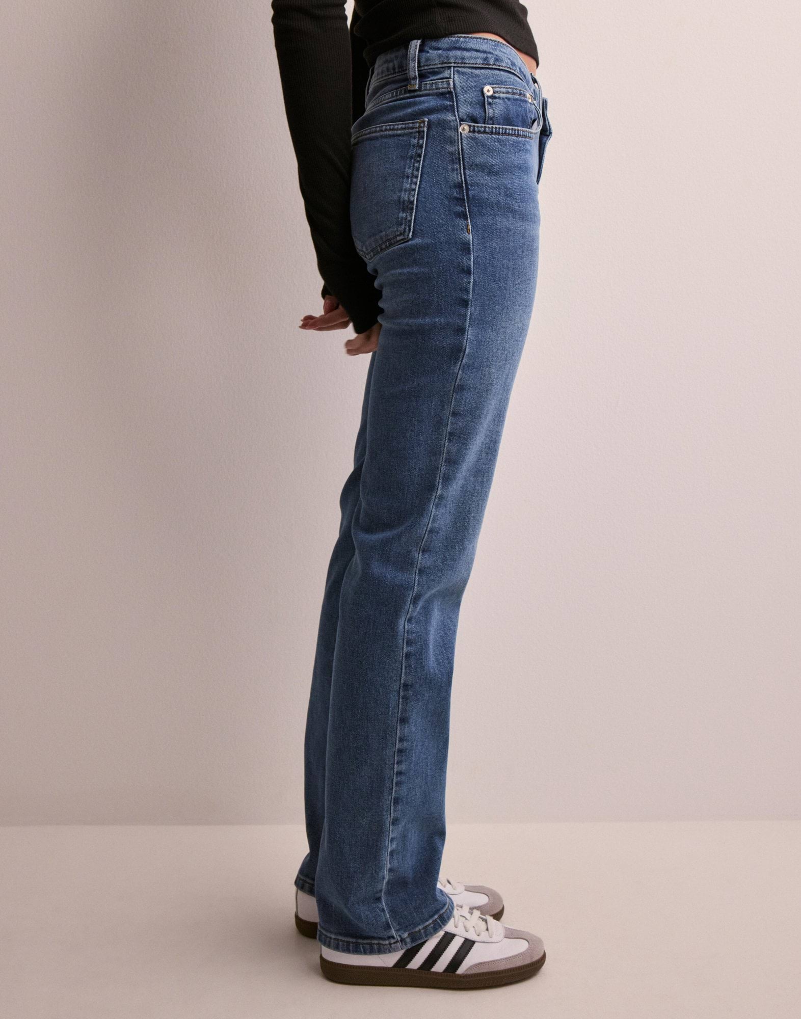 Low Waist Straight Leg Jeans