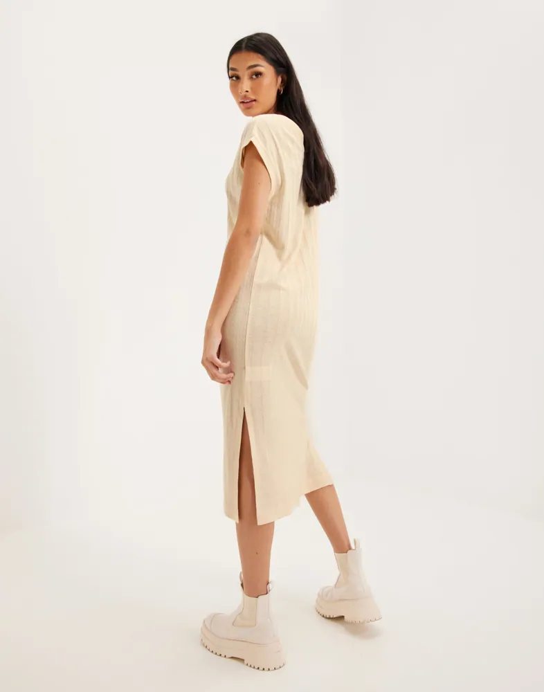 Buy Gant LINEN RIB SLEEVELESS V-NECK DRESS - Linen | Nelly.com