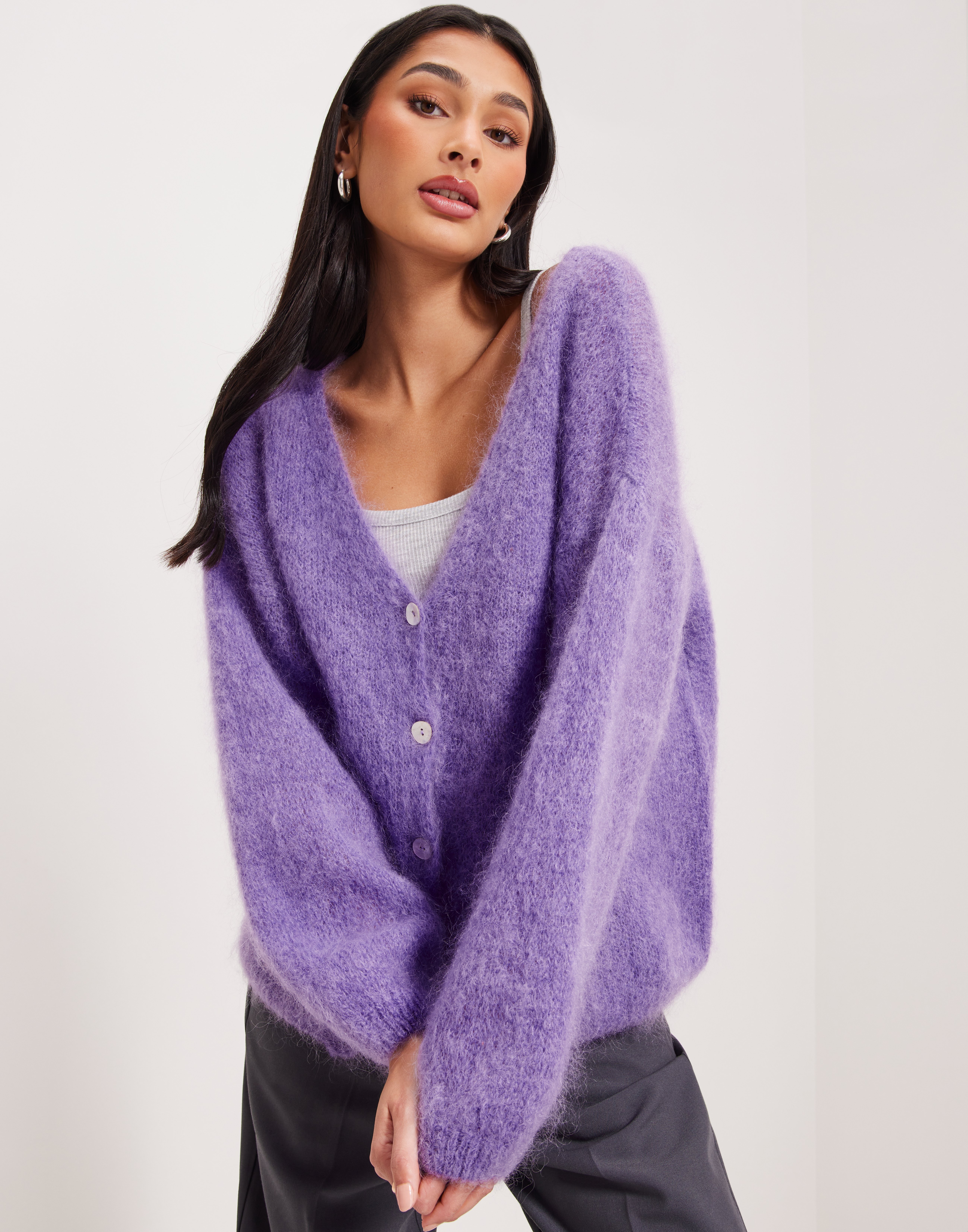 Buy American Dreams Cornelia LS Cardigan - Lilac | Nelly.com