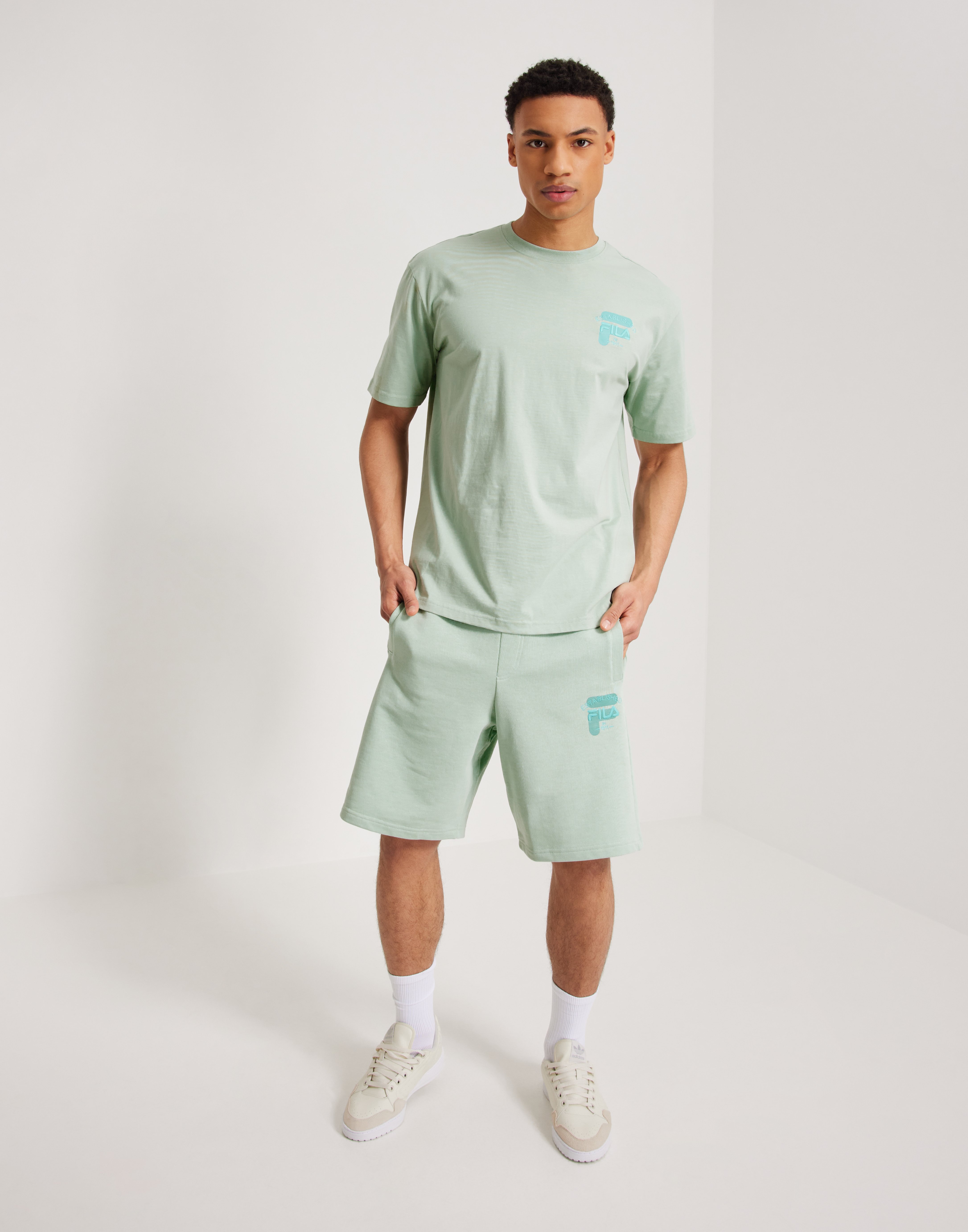 Fila shirt and shorts best sale