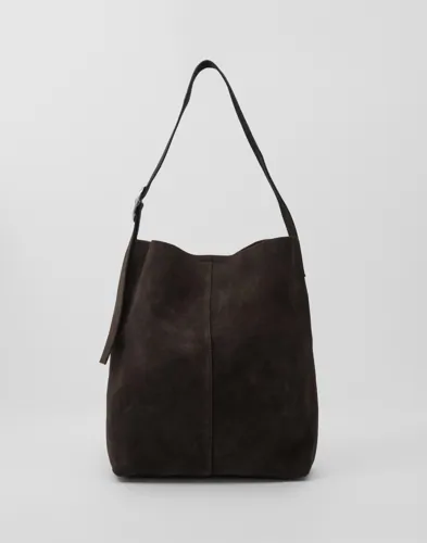 BECKSÖNDERGAARD - Brun - Suede Mae Buckle Bag
