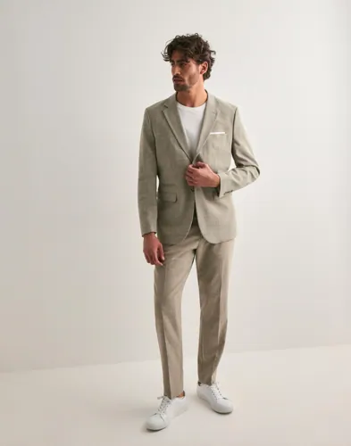 Selected Men Slhslim-Oasis Linen Blz Noos Kavajer bomberjackor herr – bild 5