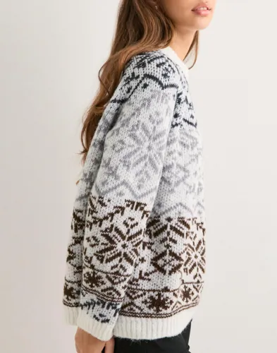 PIECES Pcjo Ls High Neck Knit Bc stickade tröjor dam – bild 3