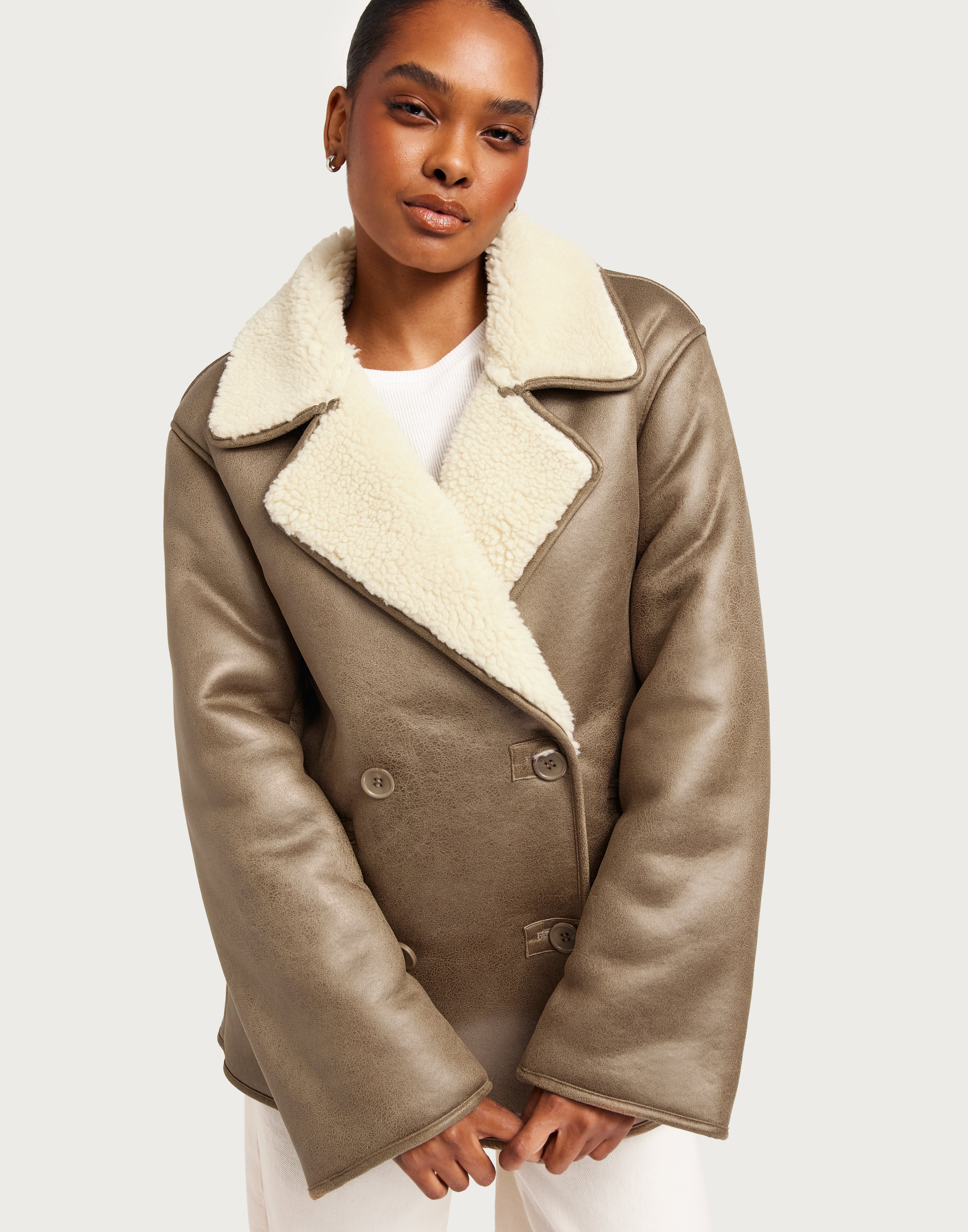 Stylish Teddy Jackets Pile Jackets for Women Nelly