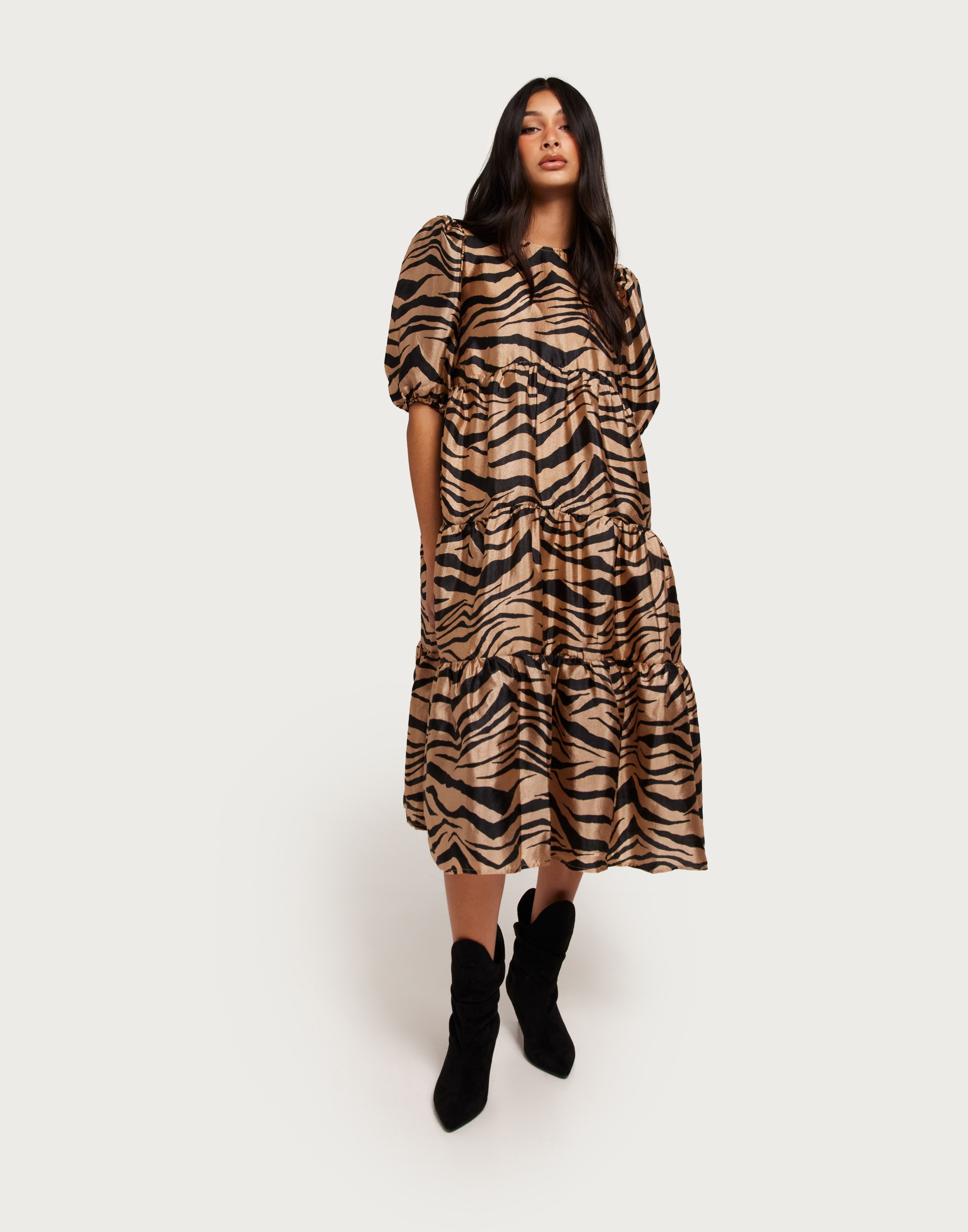 Buy Cras Lilicras Dress - *NY*Zebra Almond | Nelly.com