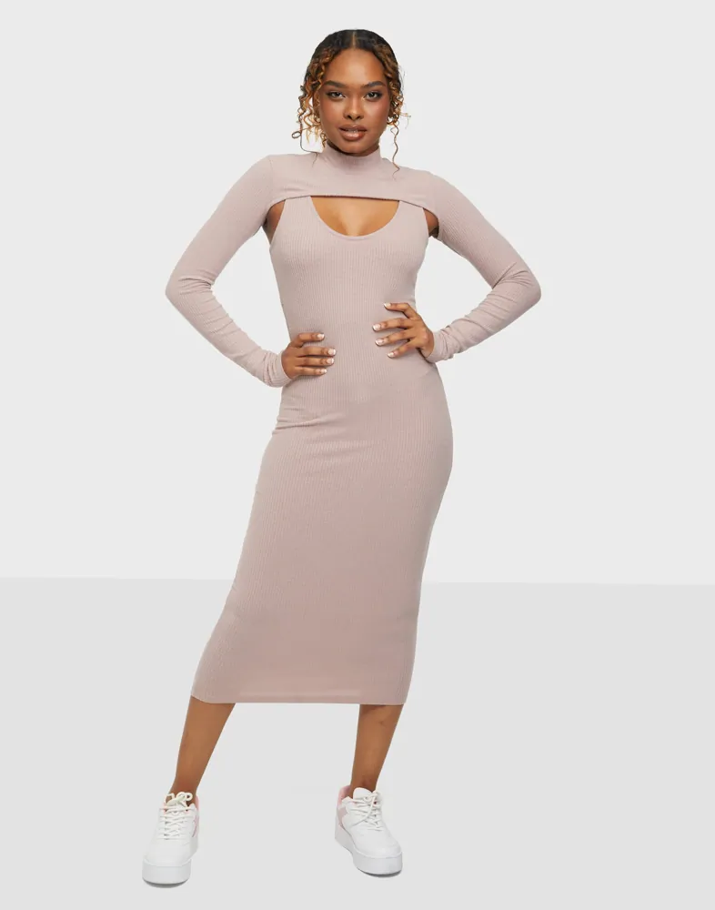 brown halter mini dress House Party Halter Dress