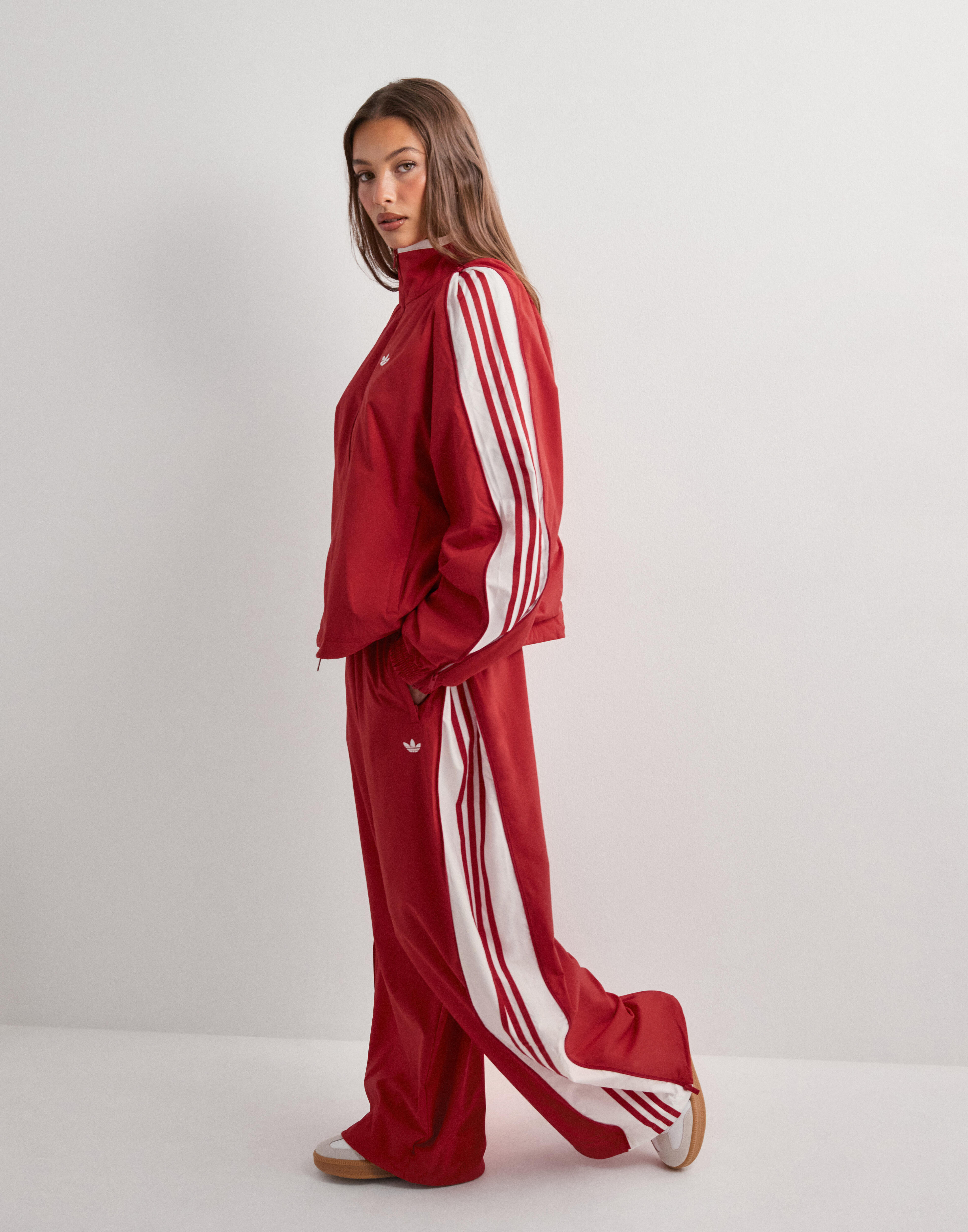 Buy Adidas Originals WOVEN TT ZIP - Red | Nelly.com