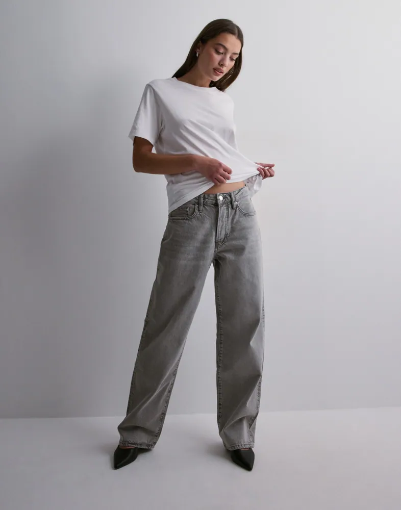 Buy Gina Tricot Baggy jeans Light Grey