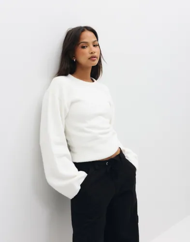 Nelly Tight Waist Knit Sweater stickade tröjor dam – bild 3