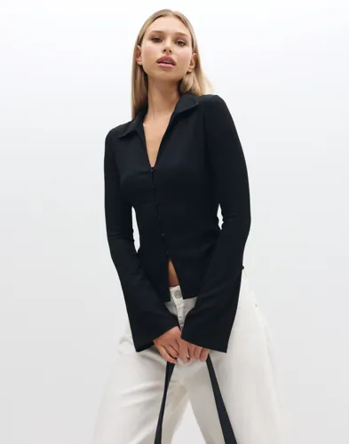 Nelly Amazing Button Shirt Top blusar dam – bild 3