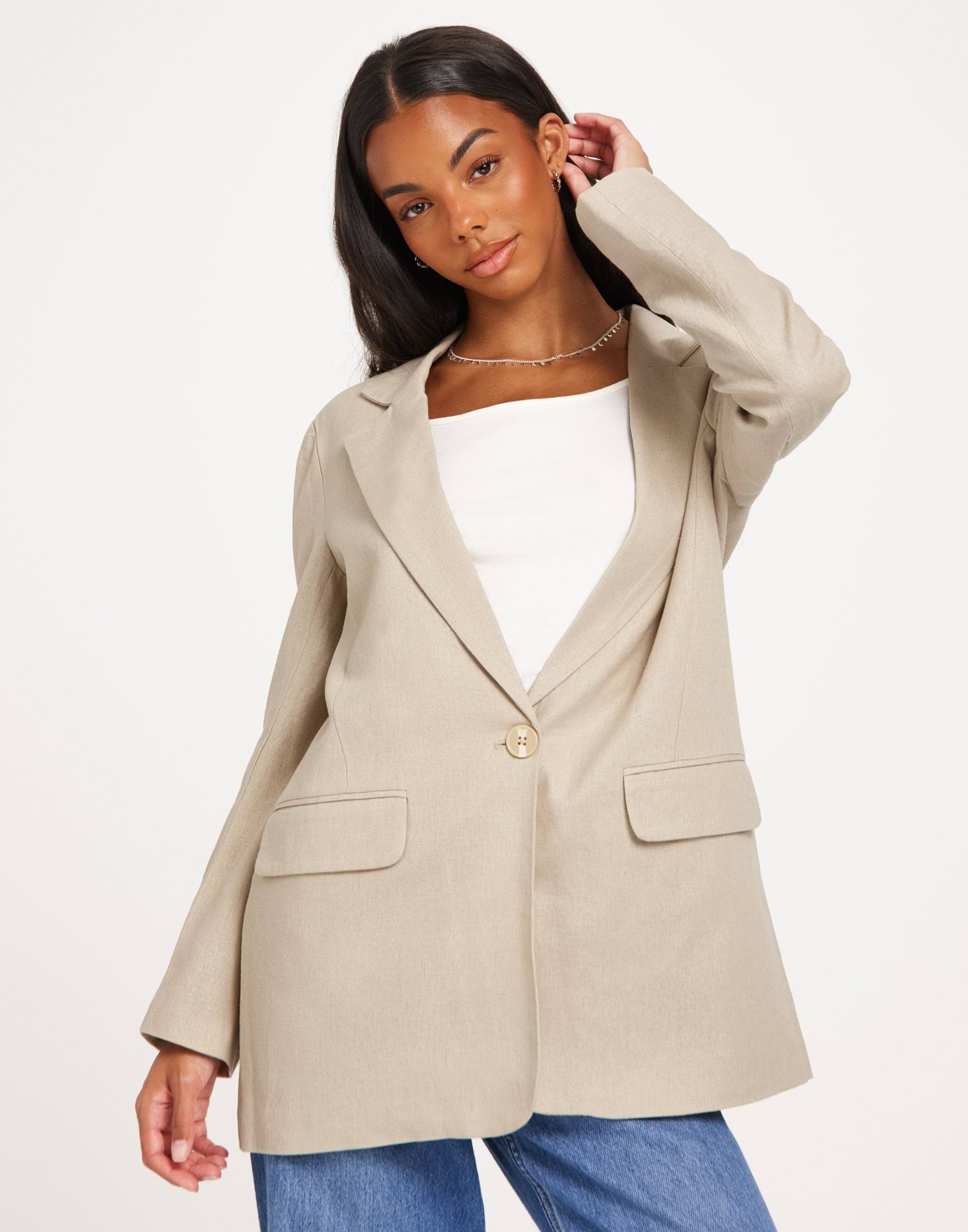 ONLRAVEN LIFE L/S FIT BLAZER CC TLR main image 1