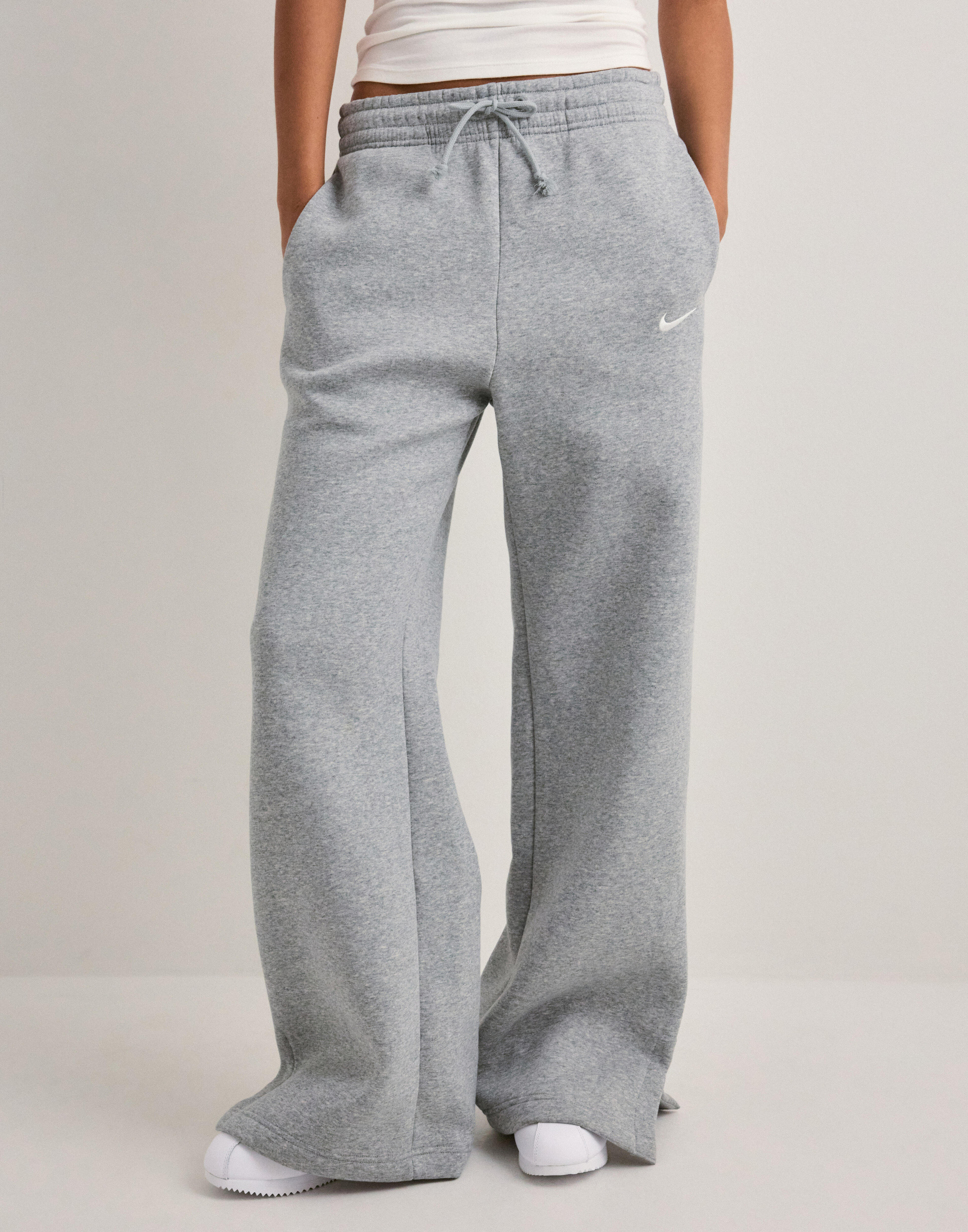Kjøp Nike W Nsw Phnx Flc Hr Pant Wide 2 - Grey | Nelly.com