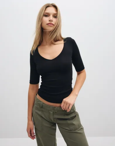 V Neck Half Sleeve Top