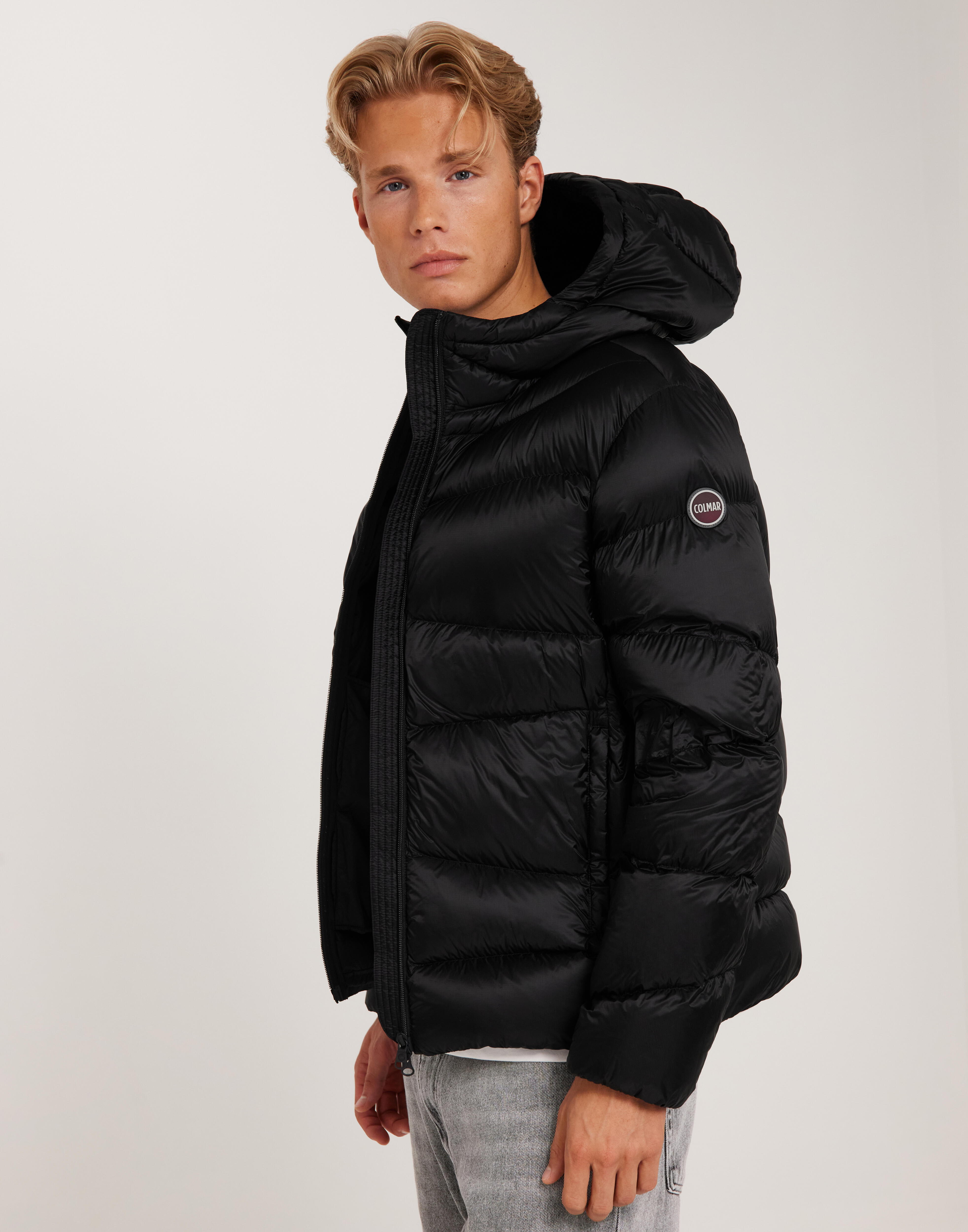 美品⭐︎COLMAR フード付きダウンジャケット 黒 Colmar Deluxe Women's Down Jacket with Fur 2286f2y0 Black
