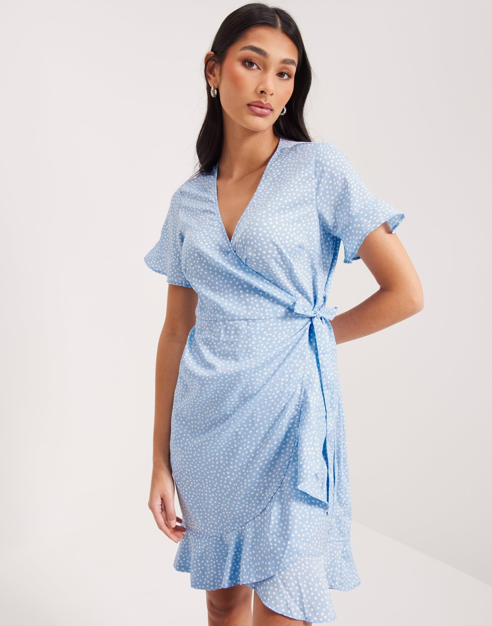 VMHENNA 2/4 WRAP FRILL DRESS NOOS