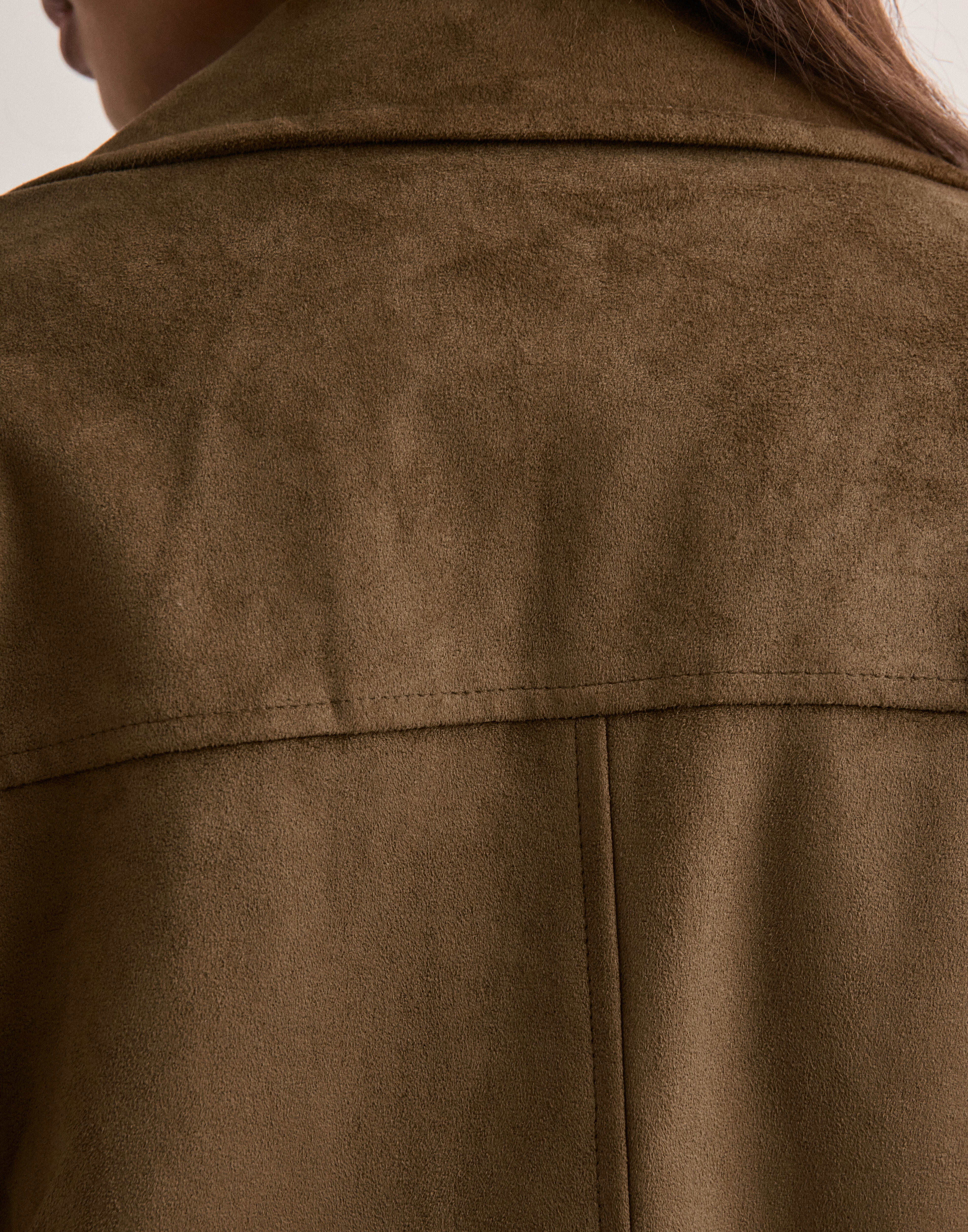 Veste En Faux Daim ONLY Onltulip - Fermeture éclair, Col Fly-away, Manches Longues | Printemps, Décontracté, Pour Femme - 11
