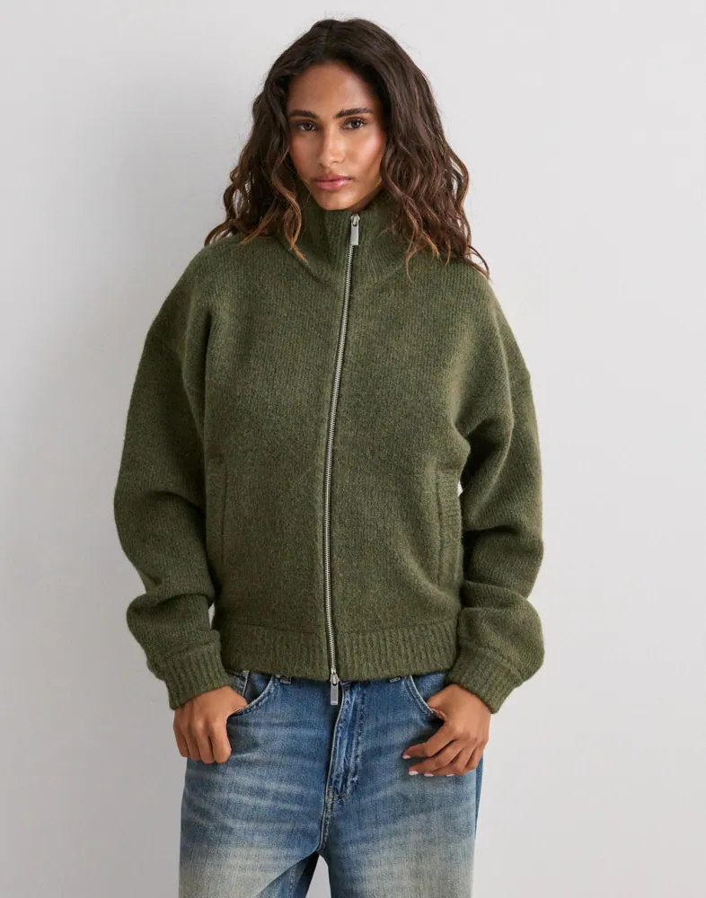 Knit Bomber Jacket