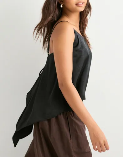 VERO MODA Vmmollie Drapy Singlet Top Wvn Ga linnen dam – bild 3