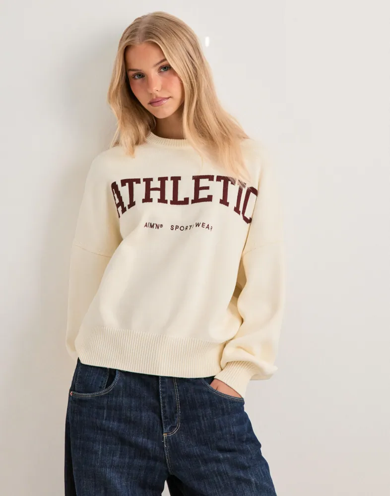Athletic Knit Sweatshirt